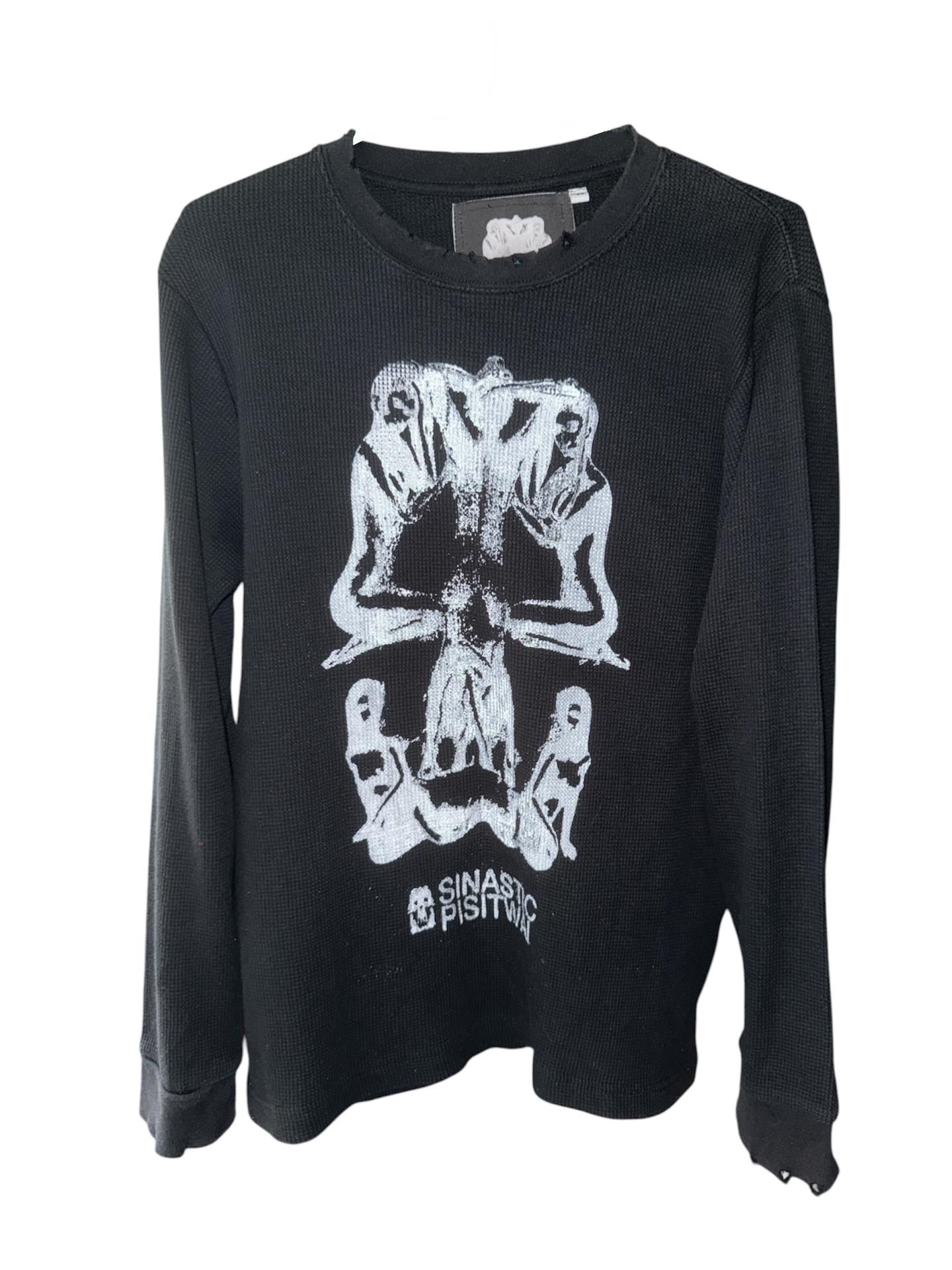 Luss Skull Knit L/S Black