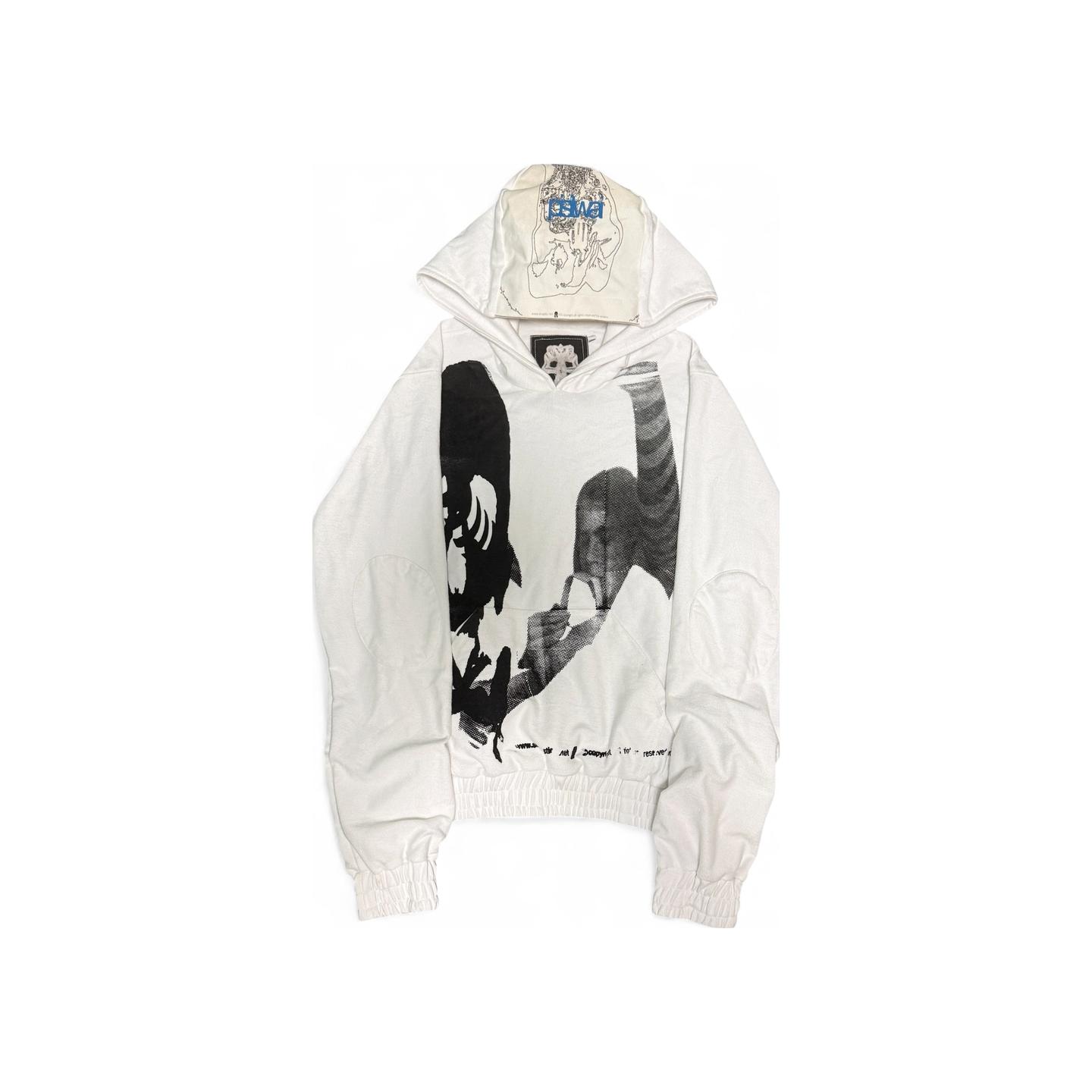 Luss Skull White Hoodie
